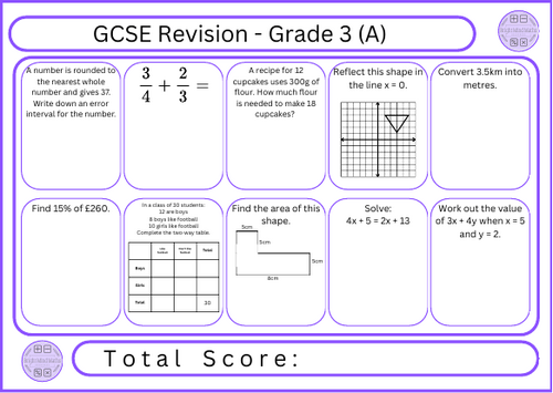 GCSE Maths Revision - Grade 3