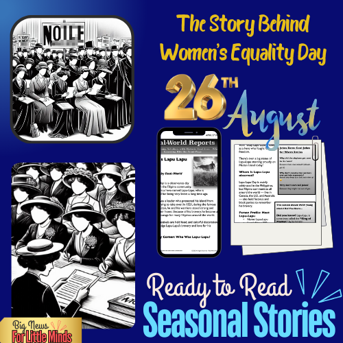Women's Equality Day: Article Pack on the Suffrage Movement with Worksheets!