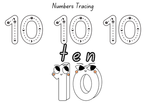 Number Tracing Worksheets