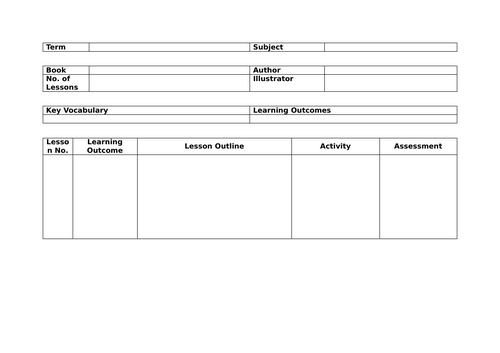 Long Term Planning Document