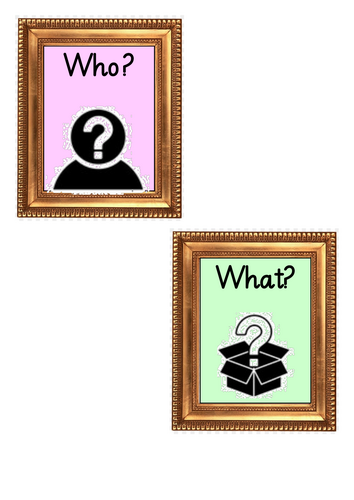 Role Play corner Picture Frame Language