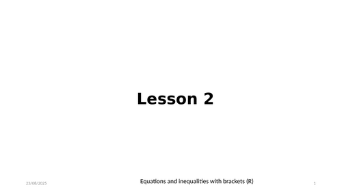 Equations and inequalities with brackets