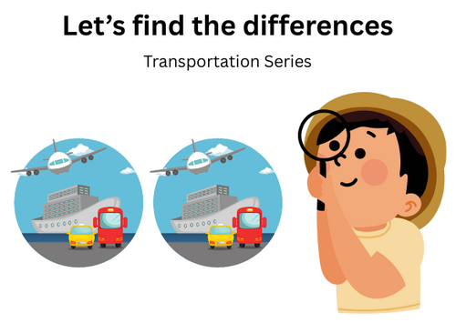 Let's Find the Differences ... - Kids FlashCard Activity