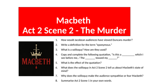Macbeth - Act 2 Scene 2 The Murder