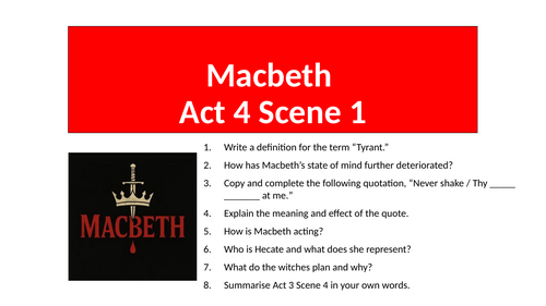 Macbeth - Act 4 Scene 1 The Apparitions
