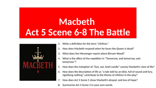 Macbeth - Act 5 Scene 6-8 The Battle