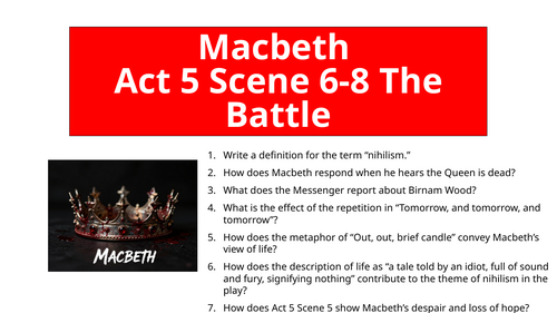Macbeth - Act 5 Scene 6-8 The Battle