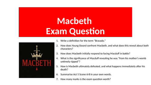 Macbeth - Exam Question