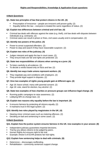 GCSE Citizenship Revision Pack