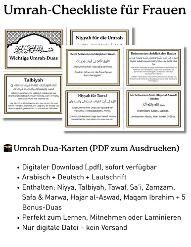 dua buch für umrah - alle duas für umrah - dua karten für umrah