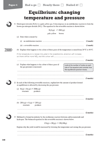KS4 Year 10 - Rates of Reaction - Equilibrium