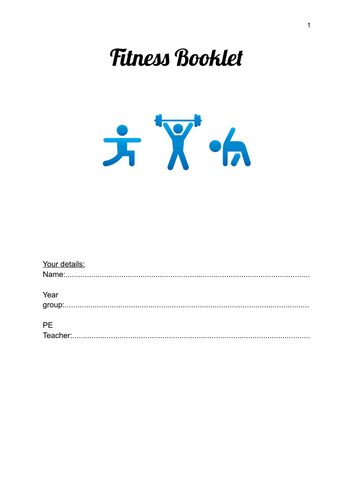 Fitness booklet