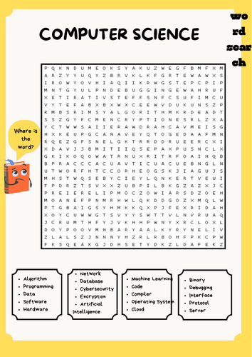 Computer Science Word Search Puzzle