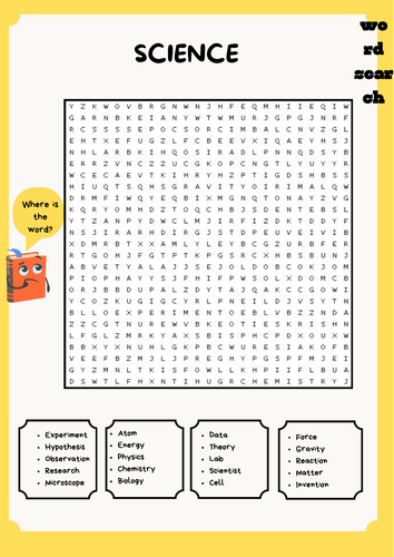 Science Word Search Puzzle