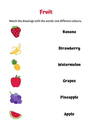 Fun and Educational Fruit Worksheets for Kids, Activities for Grades 1–3