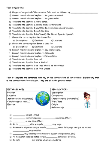 KS4- grammar worksheet