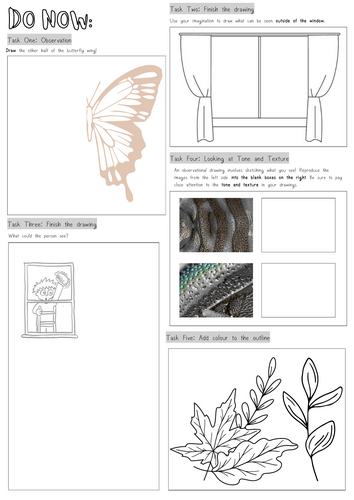Art Do Now worksheet