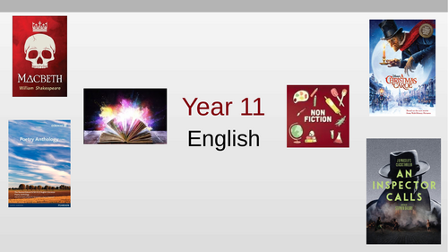 Year 11 - GCSE Breakdown - AQA Language and Edexcel Literature