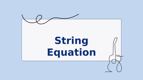 String equation