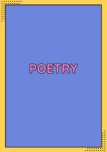 KS3 Poetry Revision Pack
