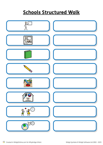 Schools structured walk /scavenger hunt