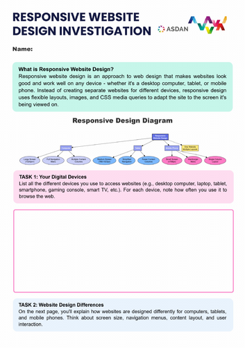 ASDAN Computing - Digital Media and Content - A1, A4 and A5
