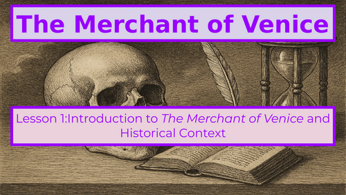The Merchant of Venice – Complete Lesson Pack (Acts 1–2 with Essay Writing)
