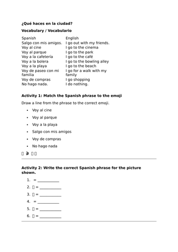 Viva 1 - Module 5 - ¿Qué haces en la ciudad?