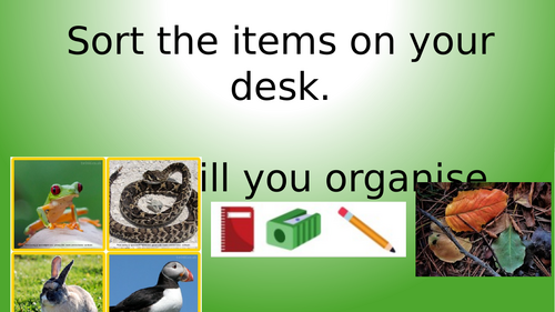 Sci Y4 - Living Things - Sorting diagrams