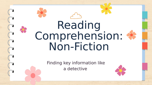 Reading Comprehension Lesson