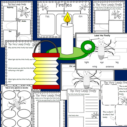 The Very Lonely Firefly book companion and sequencing- Eric Carle