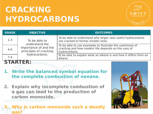NEW AQA GCSE (2016) Chemistry - Cracking hydrocarbons