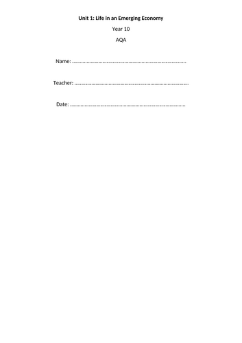 KS4 Nigeria: Exam/ Test