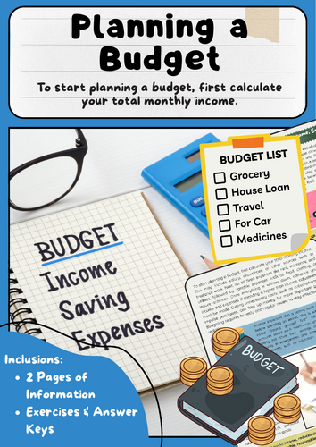 Planning a Budget: Income, Expenses, Savings, Security