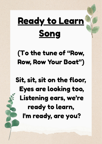 Classroom songs