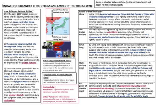 GCSE History AQA - Conflict and Tension in Asia 1950 - 1975 - Revision Guide -23 pages long!