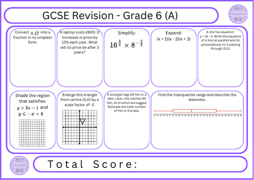 GCSE Maths Revision - Grade 6
