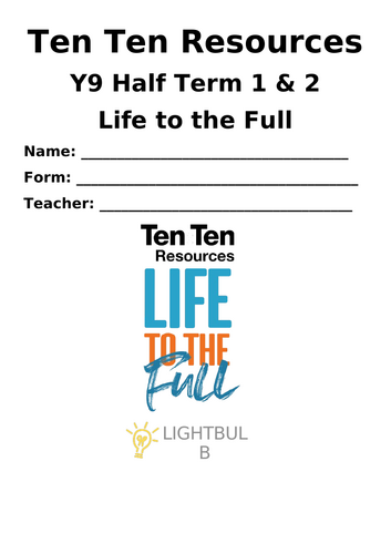 Ten Ten Resources Y9 LTTF Worksheet Booklet 2025-26