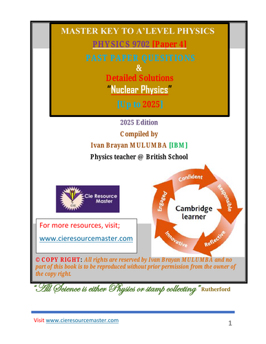 Nuclear Physics [Solved Past paper Questions with detailed Solutions]