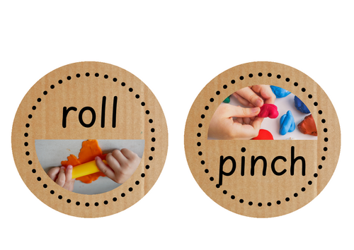 playdough area skill visuals