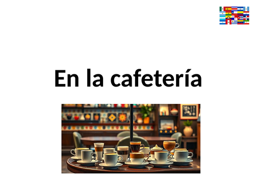 En la cafetería / At the café / Snacks and drinks / Ordering food