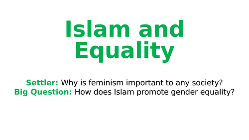 Islam & Equality