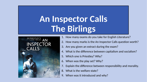 An Inspector Calls - Act 1 The Birlings