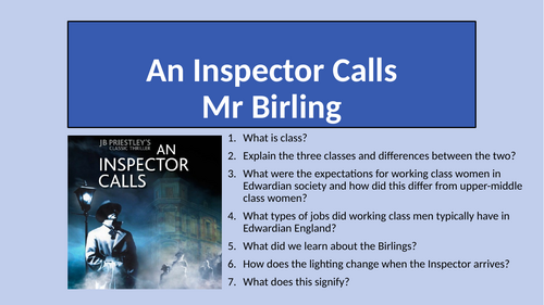 An Inspector Calls - Act 1 Mr Birling