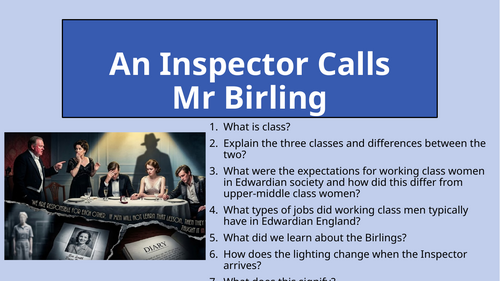 An Inspector Calls - Act 1 Mr Birling