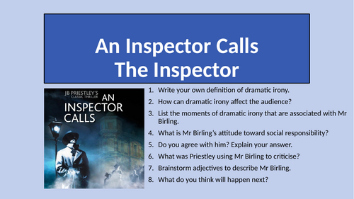 An Inspector Calls - Act 1 The Inspector