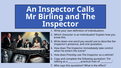 An Inspector Calls - Act 1 Mr Birling and The Inspector