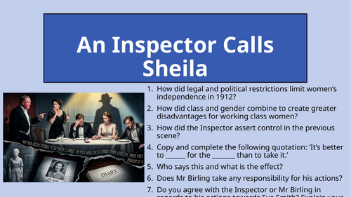 An Inspector Calls - Act 1 Sheila