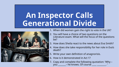 An Inspector Calls - Act 2 Generational Divide