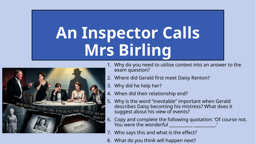 An Inspector Calls - Act 2 Mrs Birling